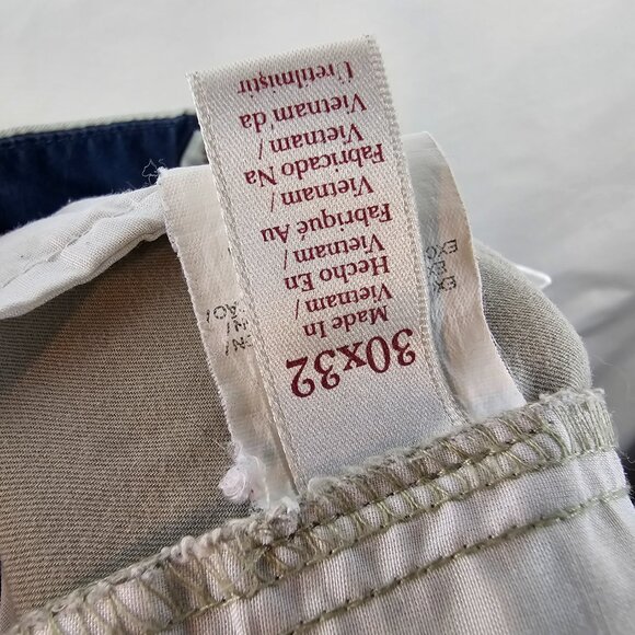 Original Penguin Pants Mens 30x32 Beige Chino Khaki Straight Preppy Classiccore - Picture 10 of 11